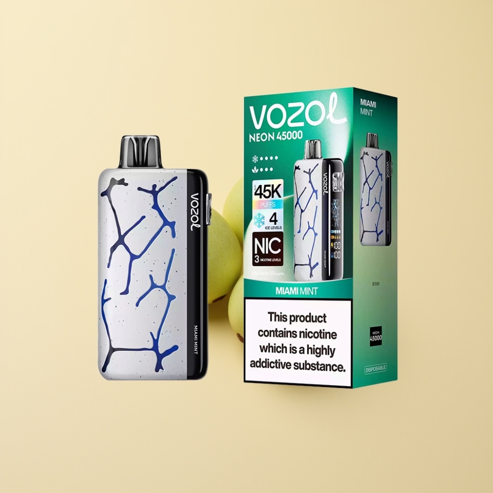 Vozol Neon 45K 45000 Puffs 20ml Miami Mynte