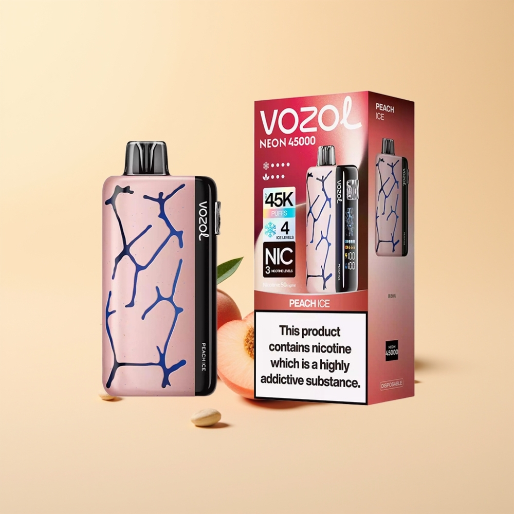 Vozol Neon 45K 45000 Puffs 20ml Peach Is Disposable Vape