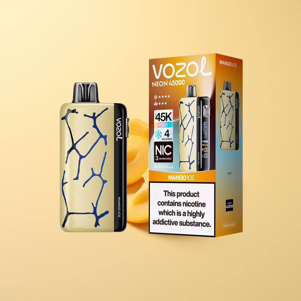 Vozol Neon 45K 45000 Puffs Justerbar Is 4 Modus Mango Is