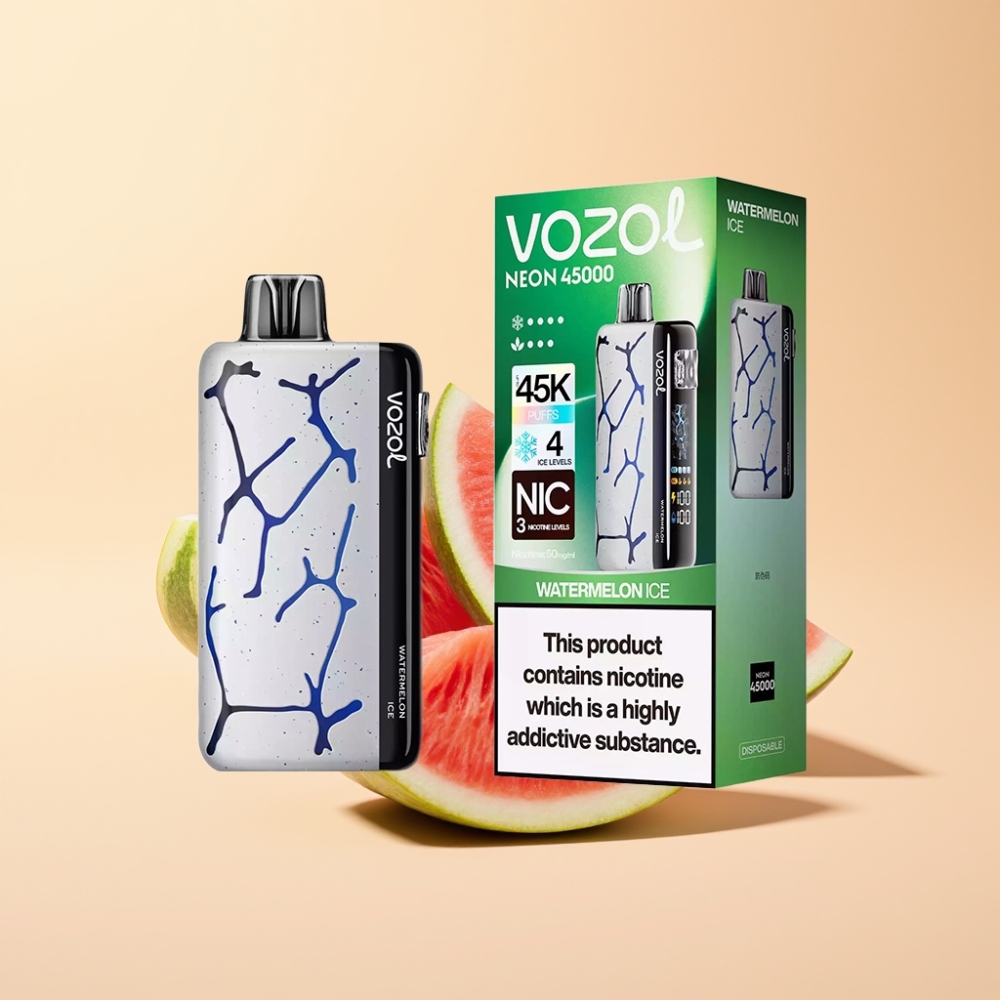 Vozol Neon 45k 45000 Puffs Justerbar Is 4 Modus Vannmelon Is