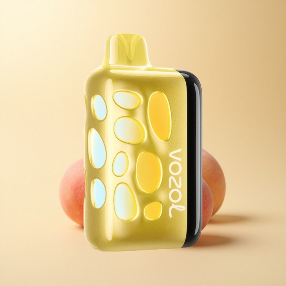 VOZOL RAVE 40000 Puffs 270° Glødende Design 1000mAh Mango Fersken