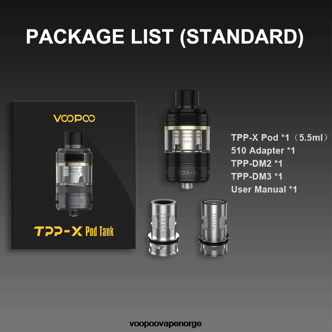 VOOPOO TPP X pod tank 64N0H514 regnbue - VOOPOO Vape Argus Norge