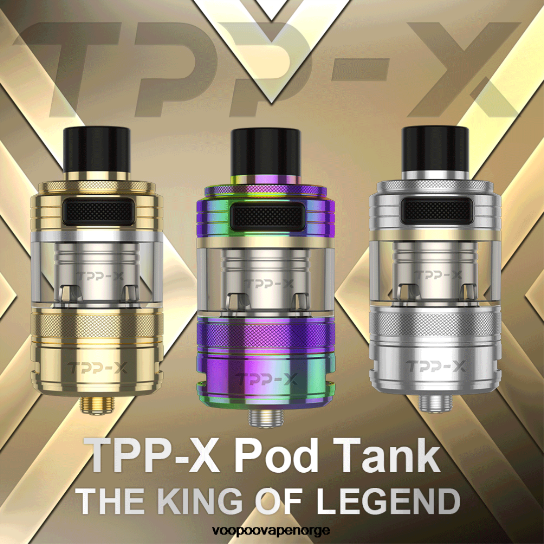 VOOPOO TPP X pod tank 64N0H514 regnbue - VOOPOO Vape Argus Norge