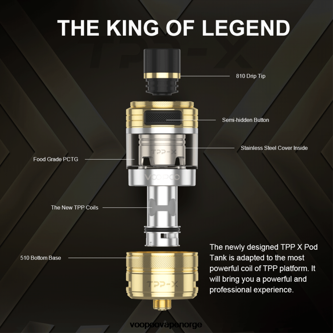 VOOPOO TPP X pod tank 64N0H514 regnbue - VOOPOO Vape Argus Norge