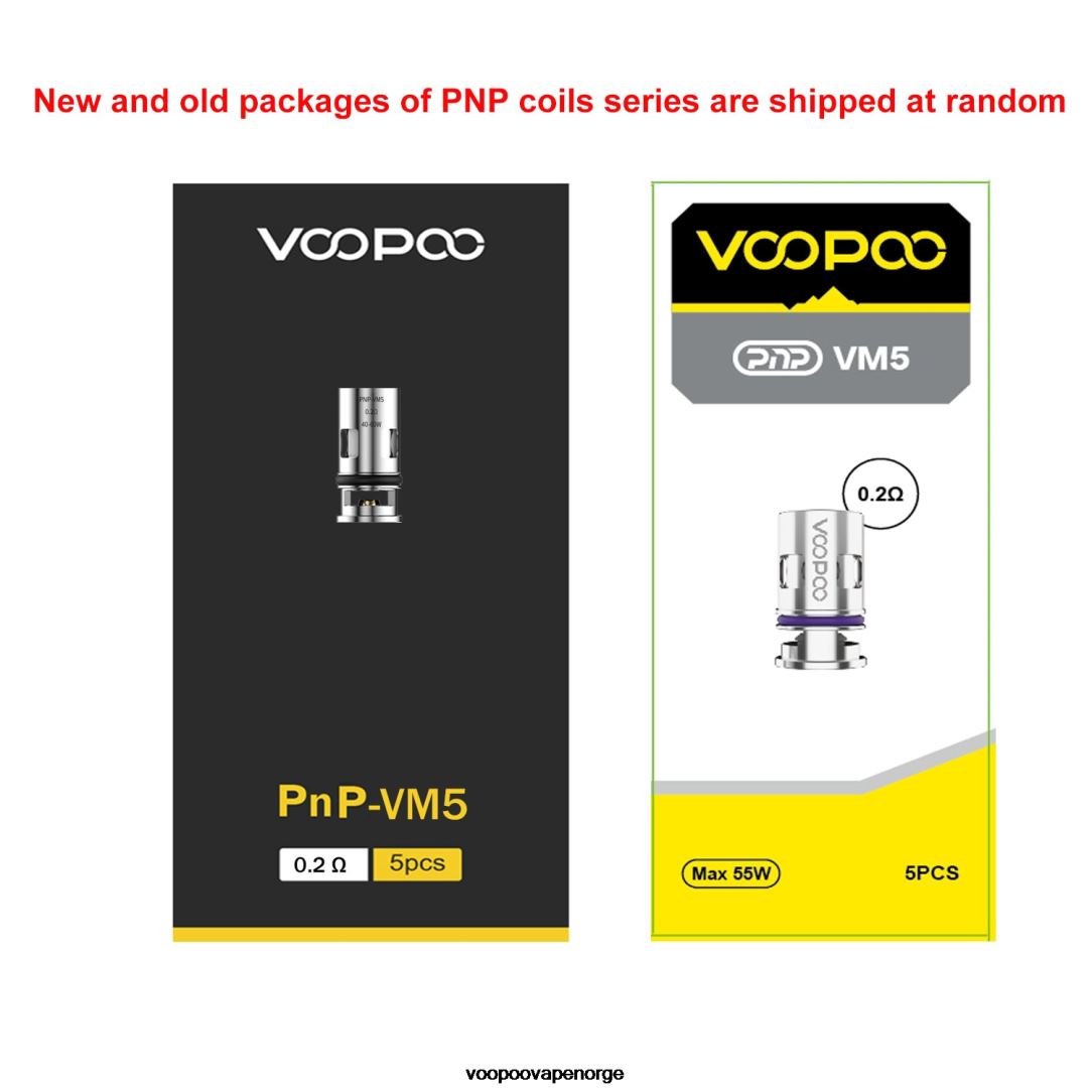 VOOPOO PNP spoler (5 stk) 64N0H584 pnp-c1 - VOOPOO Vape Argus Norge