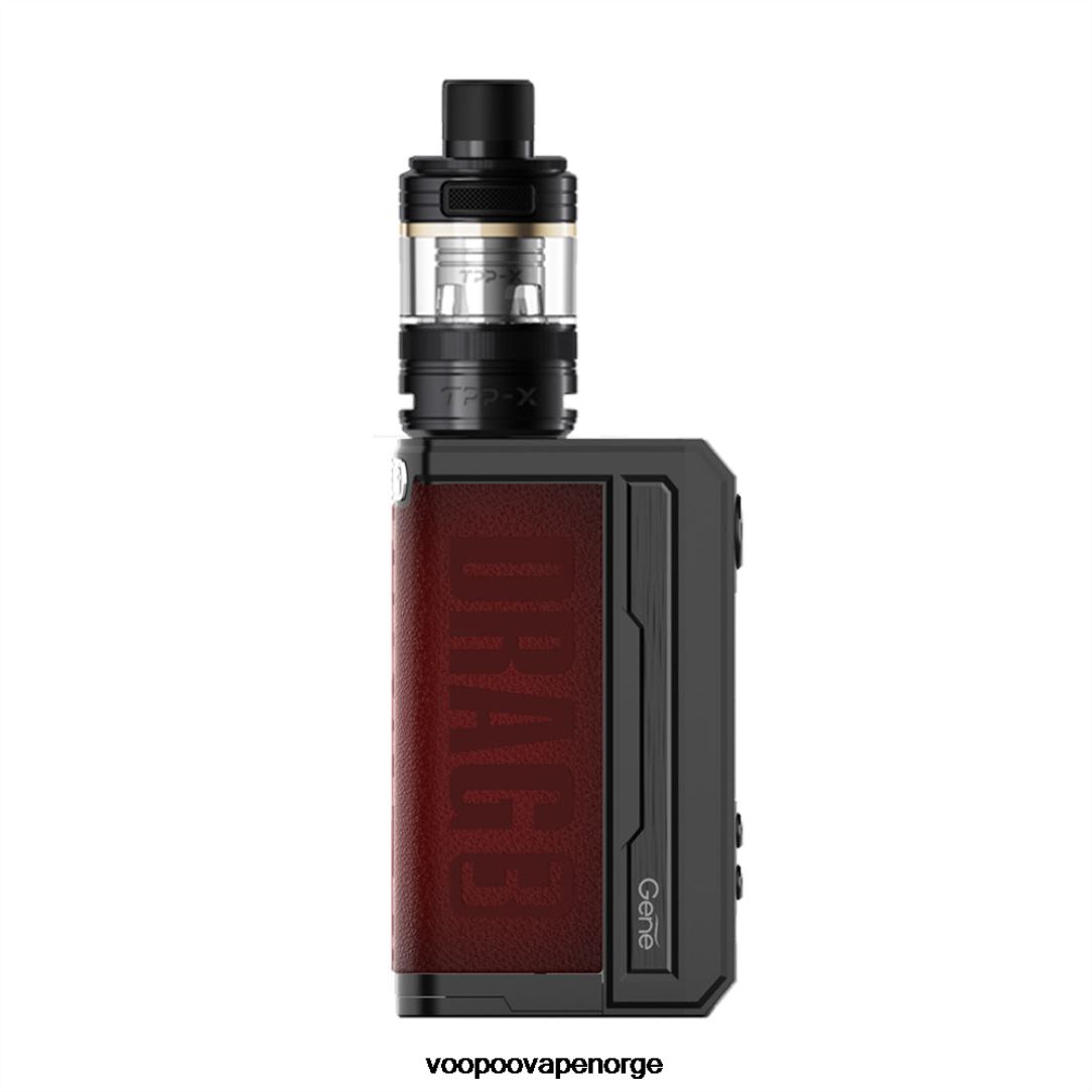 VOOPOO DRAG 3 TPP X boks mod sett 64N0H271 svart, rød - VOOPOO Vape Juice Norge