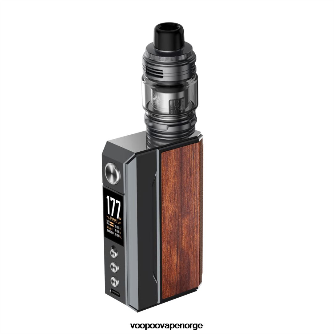 VOOPOO DRAG 4 sett 64N0H164 pistolmetall+palisander - VOOPOO Vape Argus Norge