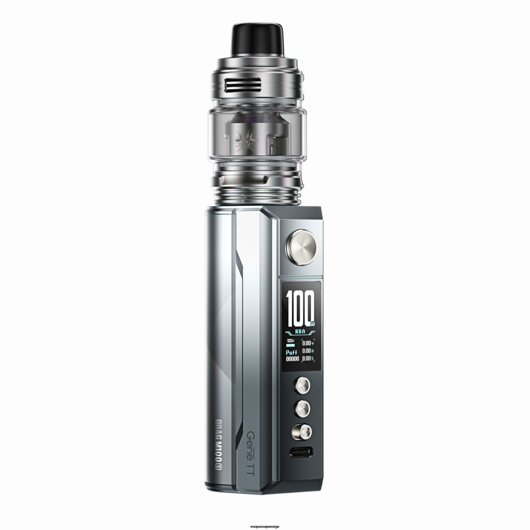 VOOPOO DRAG M100S mod enhet 64N0H158 sølv og svart - VOOPOO Norge