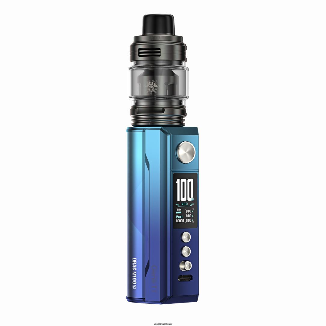 VOOPOO DRAG M100S mod enhet 64N0H277 cyan og blått - VOOPOO Vape Near Me