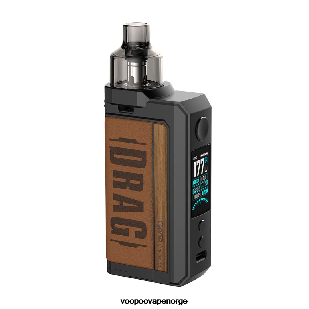 VOOPOO DRAG MAX mod enhet 64N0H334 vintage brun - VOOPOO Vape Argus Norge
