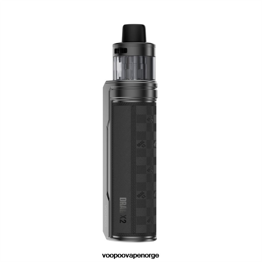 VOOPOO DRAG X2 pod mod 64N0H238 rutete svart - VOOPOO Norge