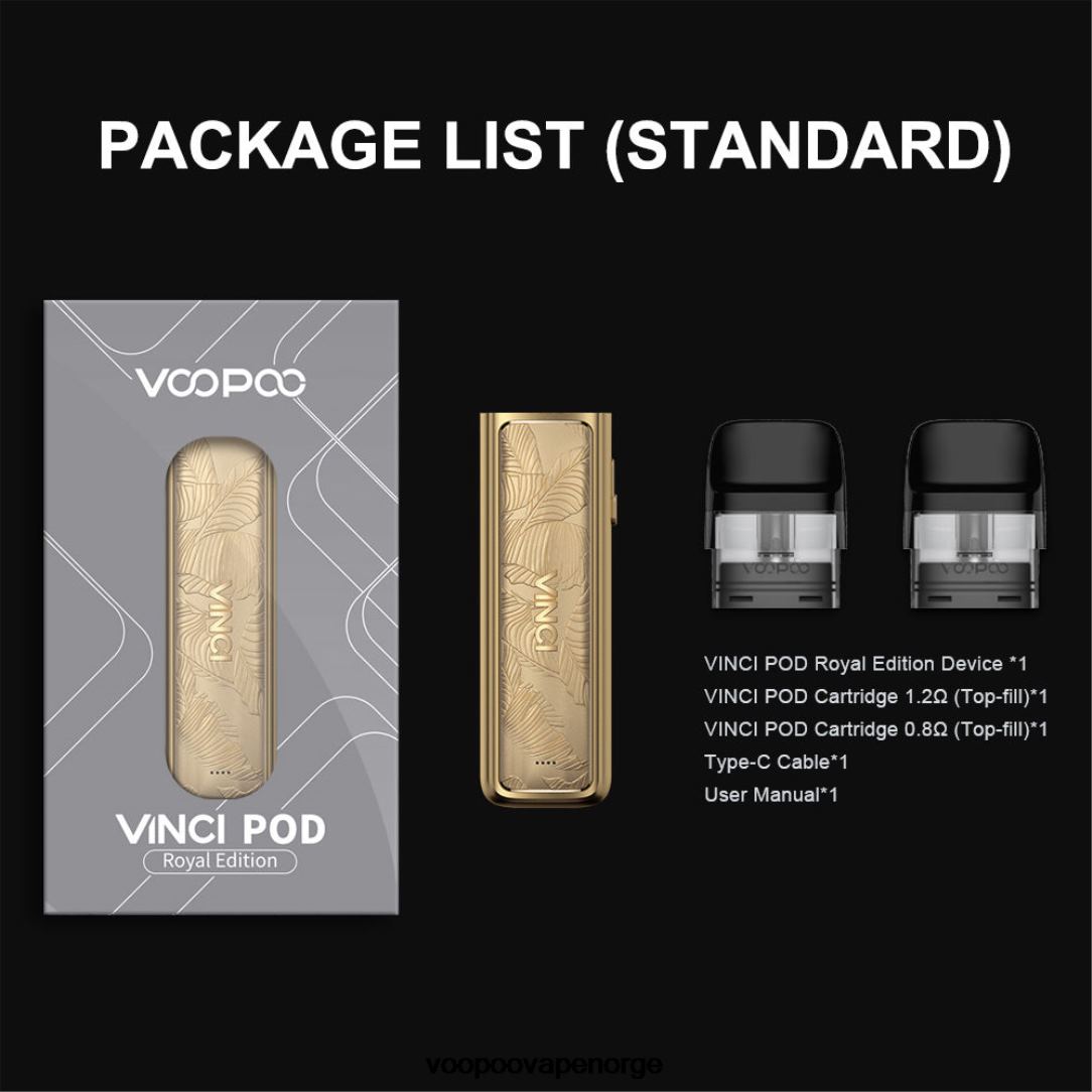 VOOPOO VINCI POD kongelig utgave 64N0H343 gull Blad - VOOPOO Vape Instructions