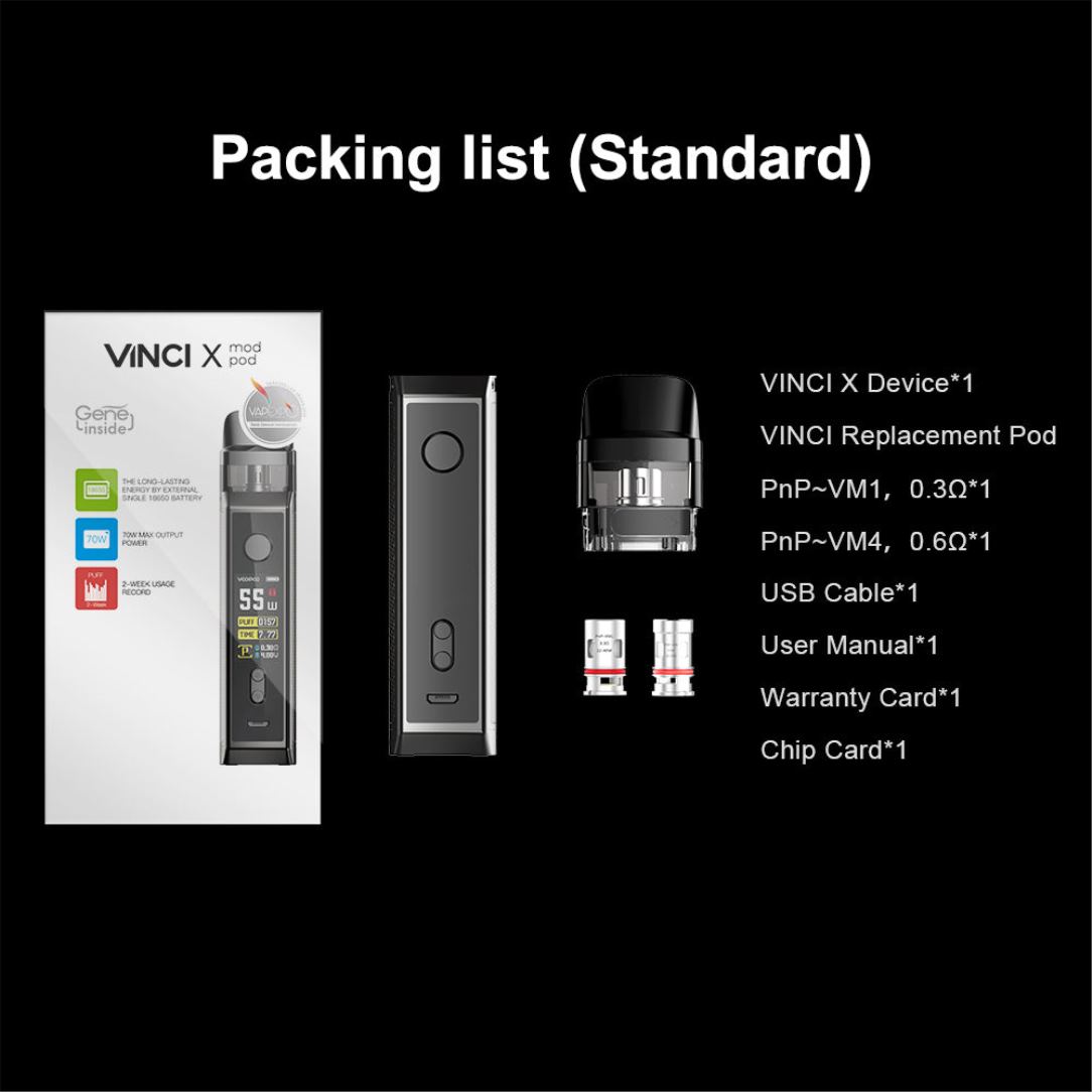 VOOPOO VINCI X mod pod-sett 64N0H346 karbonfiber - VOOPOO Vape Store